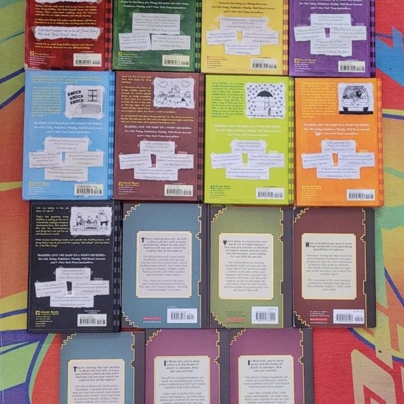 diary of a wimpy kid and minecraft books lot bundle - Picture 2 of 6